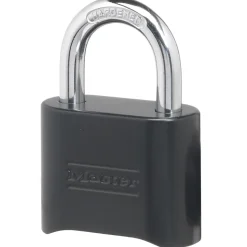Black Solid Body Set Your Own Combination Lock, 2 in Wide