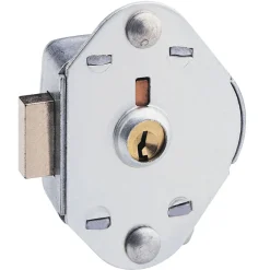 Built-In Manual Deadbolt Keyed Lock for Lift Handle, Single Point Horizontal Latch and Box Lockers