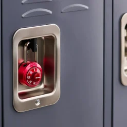 Dial Combination Lock with Aluminum Cover, Assorted Colors, 1-7/8 in Wide