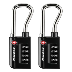 Extended Reach Set Your Own Combination TSA Lock, 1-5/16 in Wide - 2-Pack
