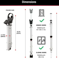 Folding Door Security Bar