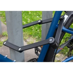 2-3/4ft (84cm) Folding Bike Lock with 3.5mm Diameter Hardened Steel Links