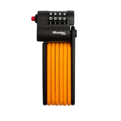 2-4/5ft Long Set Your Own Combination Folding Bike Lock with 4mm Diameter Hardened Steel Links