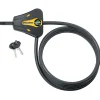 6ft (1.8m) Long x 5/16in (8mm) Diameter Python™ Adjustable Locking Cable; Yellow and Black