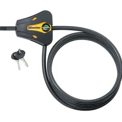 6ft (1.8m) Long x 5/16in (8mm) Diameter Python™ Adjustable Locking Cable; Yellow and Black