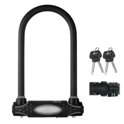 6in (15cm) Wide Hardened Steel U-Lock with 8-1/4in (21cm) Shackle Clearance