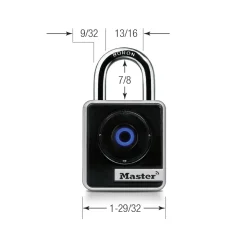 Indoor Bluetooth® Padlock with 9/32 Inch Boron Alloy Shackle