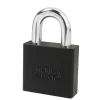 2in (51mm) Black Solid Aluminum BumpStop® Rekeyable Pin Tumbler Padlock, Keyed Alike
