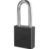 1-3/4in (44mm) Black Solid Aluminum BumpStop® Rekeyable Pin Tumbler Padlock with 2in (51mm) Shackle