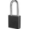 1-3/4in (44mm) Black Solid Aluminum BumpStop® Rekeyable 6-Pin Tumbler Padlock with 2in (51mm) Shackle