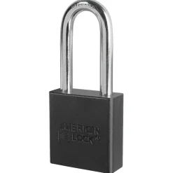 1-3/4in (44mm) Black Solid Aluminum BumpStop® Rekeyable 6-Pin Tumbler Padlock with 2in (51mm) Shackle