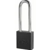 1-3/4in (44mm) Black Solid Aluminum BumpStop® Rekeyable 6-Pin Tumbler Padlock with 3in (76mm) Shackle