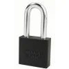 2in (51mm) Black Solid Aluminum BumpStop® Rekeyable 6-Pin Tumbler Padlock with 2in (51mm) Shackle