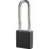 1-3/4in (44mm) Black Solid Aluminum Rekeyable Pin Tumbler Padlock with 3in (76mm) Shackle