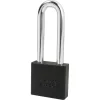 2in (51mm) Black Solid Aluminum Rekeyable Pin Tumbler Padlock with 3in (76mm) Shackle
