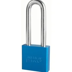 2in (51mm) Blue Solid Aluminum Rekeyable Pin Tumbler Padlock with 3in (76mm) Shackle