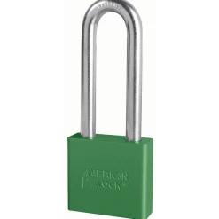 2in (51mm) Green Solid Aluminum BumpStop® Rekeyable Pin Tumbler Padlock with 3in (76mm) Shackle, Keyed Alike