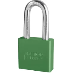 2in (51mm) Green Solid Aluminum BumpStop® Rekeyable 6-Pin Tumbler Padlock with 2in (51mm) Shackle, Keyed Alike