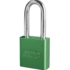 1-3/4in (44mm) Green Solid Aluminum BumpStop® Rekeyable Pin Tumbler Padlock with 2in (51mm) Shackle