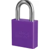 1-3/4in (44mm) Purple Solid Aluminum Rekeyable Pin Tumbler Padlock, Keyed Alike