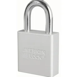 1-3/4in (44mm) Silver Solid Aluminum BumpStop® Rekeyable 6-Pin Tumbler Padlock, Keyed Alike