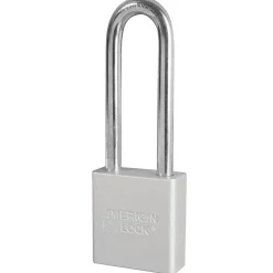 1-3/4in (44mm) Silver Solid Aluminum BumpStop® Rekeyable 6-Pin Tumbler Padlock with 3in (76mm) Shackle, Keyed Alike
