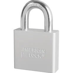 2in (51mm) Silver Solid Aluminum Rekeyable Pin Tumbler Padlock, Keyed Alike