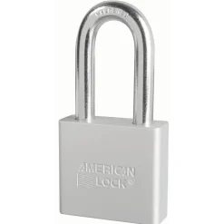 2in (51mm) Silver Solid Aluminum Rekeyable Pin Tumbler Padlock with 2in (51mm) Shackle