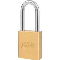 1-3/4in (44mm) Solid Brass Door Key Compatible Padlock with 2in (51mm) Shackle, Yale 8