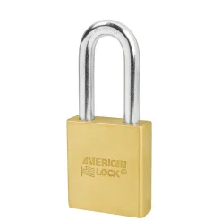 2in (51mm) Solid Brass Door Key Compatible Padlock with 2in (51mm) Shackle