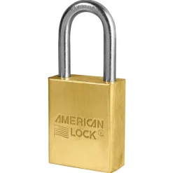 1-1/2in (38mm) Solid Brass Pin Tumbler Padlock with 1-1/2in (38mm) Shackle