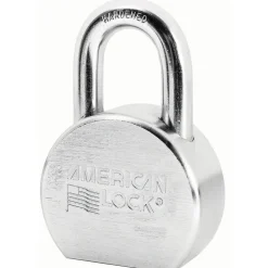 2-1/2in (64mm) Solid Steel Rekeyable Pin Tumbler Padlock, Chrome Plated, Keyed Alike