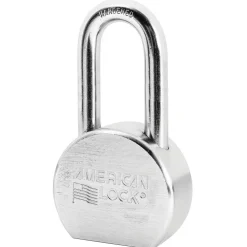 2-1/2in (64mm) Solid Steel Rekeyable Pin Tumbler Padlock, Chrome Plated, with 2in (51mm) Shackle