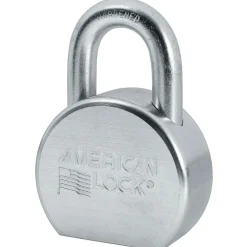 2-1/2in (64mm) Solid Steel Rekeyable Pin Tumbler Padlock, Zinc Plated