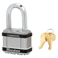 2in (51mm) Wide Commercial Magnum Laminated Steel Padlock with Stainless Steel Body Cover, 1-1/2in (38mm) Shackle, Keyed Alike