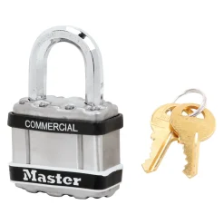 1-3/4in (44mm) Wide Commercial Magnum Laminated Steel Padlock with Stainless Steel Body Cover