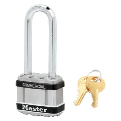 1-3/4in (44mm) Wide Commercial Magnum Laminated Steel padlock with Stainless Steel Body Cover, 2-1/2in (64mm) Shackle, Keyed Alike