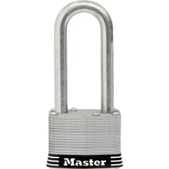2in (51mm) Wide Laminated Stainless Steel Pin Tumbler Padlock with 2-1/2in (64mm) Shackle