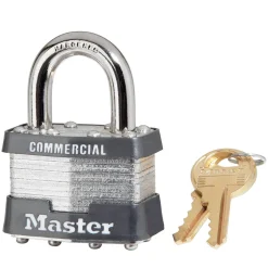 1-3/4in (44mm) Wide Laminated Steel Pin Tumbler Padlock