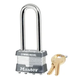 1-3/4in (44mm) Wide Laminated Steel Pin Tumbler Padlock with 2-1/2in (64mm) Shackle, Keyed Alike