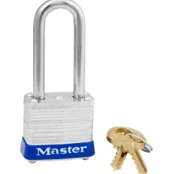 1-1/8in (29mm) Wide Laminated Steel Pin Tumbler Padlock with 1-1/2in (38mm) Shackle, Keyed Alike