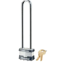 1-3/4in (44mm) Wide Laminated Steel Rekeyable Pin Tumbler Padlock 5-3/4in (15cm) Shackle, Keyed Alike