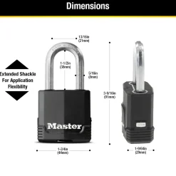 1-7/8in (48mm) Wide Magnum® Covered Laminated Steel Padlock