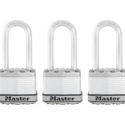 1-3/4in (44mm) Wide Magnum® Laminated Steel Padlock with 2in (51mm) Shackle; 3-Pack