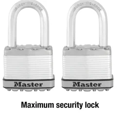 2in (51mm) Wide Magnum® Laminated Steel Padlock with 1-1/2in (38mm) Shackle; 2-Pack