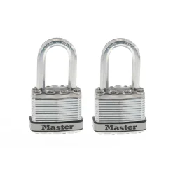 1-3/4in (44mm) Wide Magnum® Laminated Steel Padlock with 1-1/2in (38mm) Shackle; 2-Pack