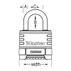 2-1/4in (57mm) Wide ProSeries® Stainless Steel Resettable Combination Padlock