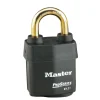 2-1/8in (54mm) Wide ProSeries® Weather Tough® Laminated Steel Rekeyable Pin Tumbler Padlock, Brass Shackle, Keyed Alike