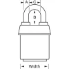 2-1/8in (54mm) Wide ProSeries® Weather Tough® Laminated Steel Rekeyable Pin Tumbler Padlock, Brass Shackle, Keyed Alike, Green