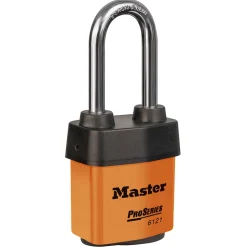 2-1/8in (54mm) Wide ProSeries® Weather Tough® Laminated Steel Rekeyable Pin Tumbler Padlock with 2-1/2in (64mm) Shackle, Orange